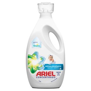 Sabão Líquido Ariel Concentrado Suave e Gentil 2l