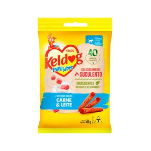 Bifinho p/ Cães Keldog Mini Bits Carne/Leite 50g