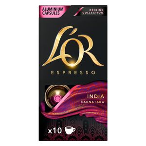 Café em Cápsula Lor Espresso Torrado e Moído Origins Collection India 52g com 10 Unid