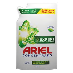 Sabão Líquido Ariel Concentrado Suave e Gentil Refil 900ml