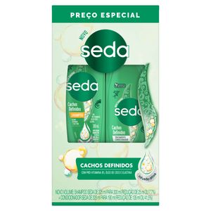 Shampoo 300ml + Condicionador 190ml Seda Cachos Definidos