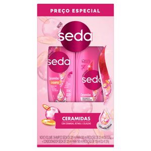 Shampoo 300ml + Condicionador 190ml Seda Ceramidas