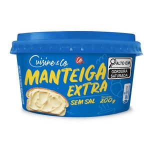 Manteiga Cuisine&Co sem Sal Pote 200g