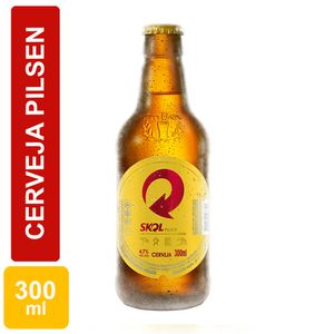 Cerveja Skol Pilsen Garrafa 300ml