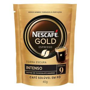 Café Solúvel em Pó Espresso Nescafé Gold Intenso Refil 40g