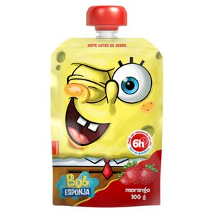 Iogurte Parcialmente Desnatado Elegê Bob Esponja Morango Squeeze 100g