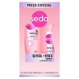 Shampoo 300ml + Condicionador 190ml Seda Luminous UV