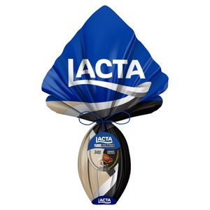 Ovo de Páscoa Lacta ao Leite e Branco Laka + Diamante Negro 494g