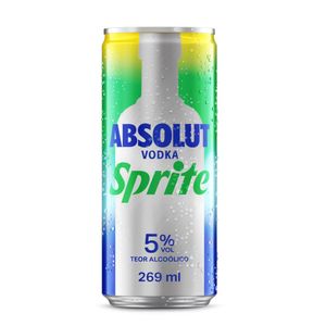 Bebida Mista Absolut Vodka & Sprite Lata 269ml