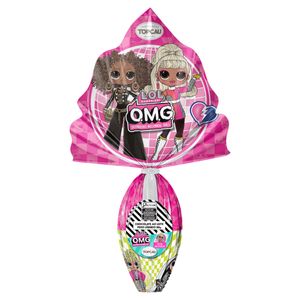 Ovo de Páscoa Topcau ao Leite L.O.L. Surprise O.M.G. 80g Vem c/  Uma Tatuagem