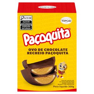 Ovo de Páscoa Topcau Recheio Paçoquita Caixa 300g