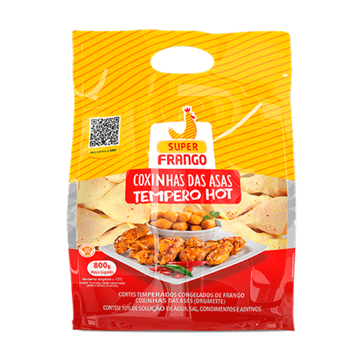 Coxinha da Asa de Frango Super Frango Tempero Hot 800g | Bretas ...