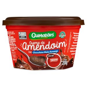 Creme de Amendoim Guimarães com Chocolate Meio Amargo 200g