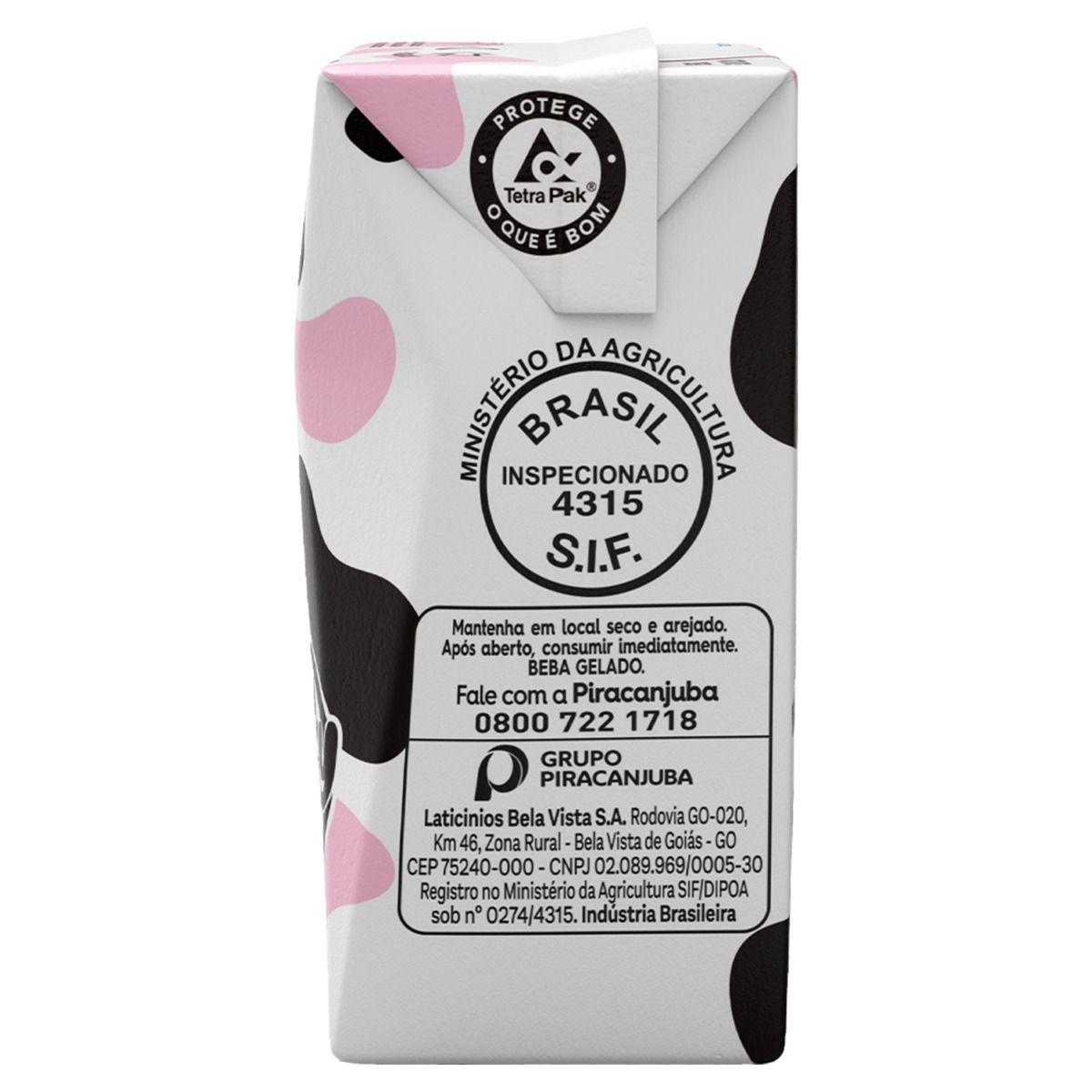 Bebida Láctea UHT Piracanjuba Pirakids Milky Moo Chicletin Caixa