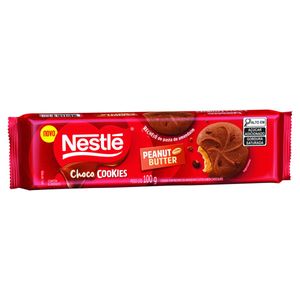 Biscoito Cookie Nestlé Choco Cookies com Gotas de Chocolate Recheio Peanut Butter 100g