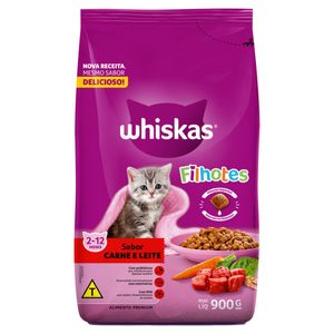 Alimento para Gatos Filhotes Whiskas Carne e Leite 900g