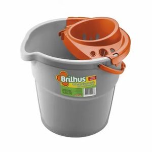 Balde Brilhus com Escorredor 9 Litros
