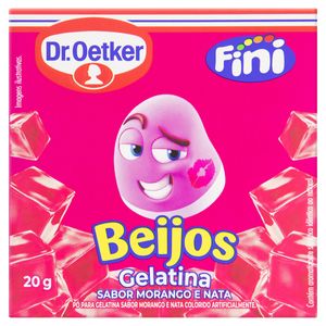 Gelatina em Pó Dr.Oetker Fini Beijos Caixa 20g