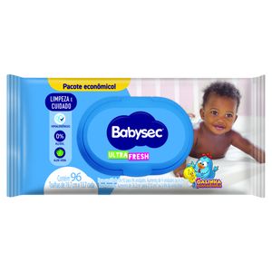 Toalha Umedecida Babysec Ultrafresh Galinha Pintadinha com 96 Pacote Econômico