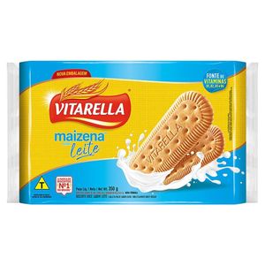 Biscoito Maizena Vitarella Leite Pacote 350g