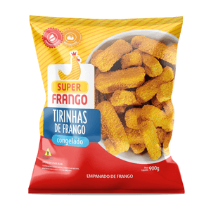 Empanado de Frango Super Frango em Tirinhas Congelado 900g