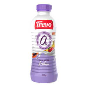 Iogurte Líquido Trevo 0% Açúcar e Lactose Salada de Frutas 800g
