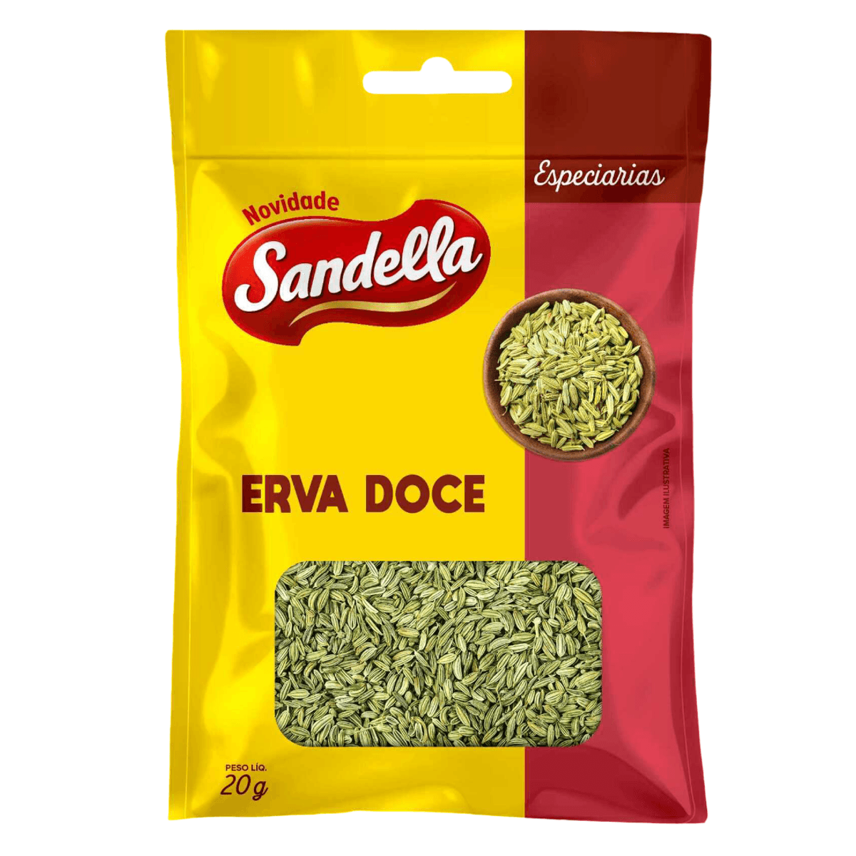Erva Doce Sandella Pacote 20g | Bretas Supermercado