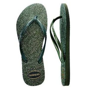 Sandália Havaianas Feminina Slim Gloss Verde Olive 35/36