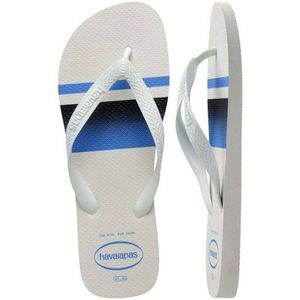 Sandália Havaianas Masculina Top Basic Branco/Azul 43/44
