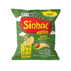 Batata Sinhac Ondulada Cebola e Salsa 40g