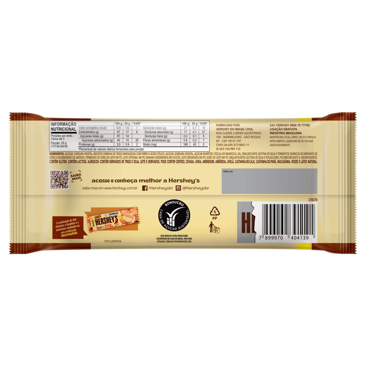Chocolate HersheyS Tablete Banoffee 77g | Bretas Supermercado