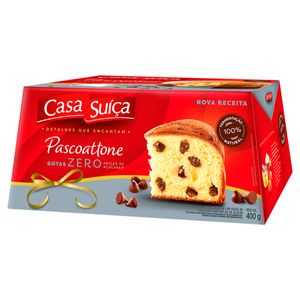 Pascoattone Casa Suíça Zero Açúcar c/ Gotas de Chocolate Caixa 400g