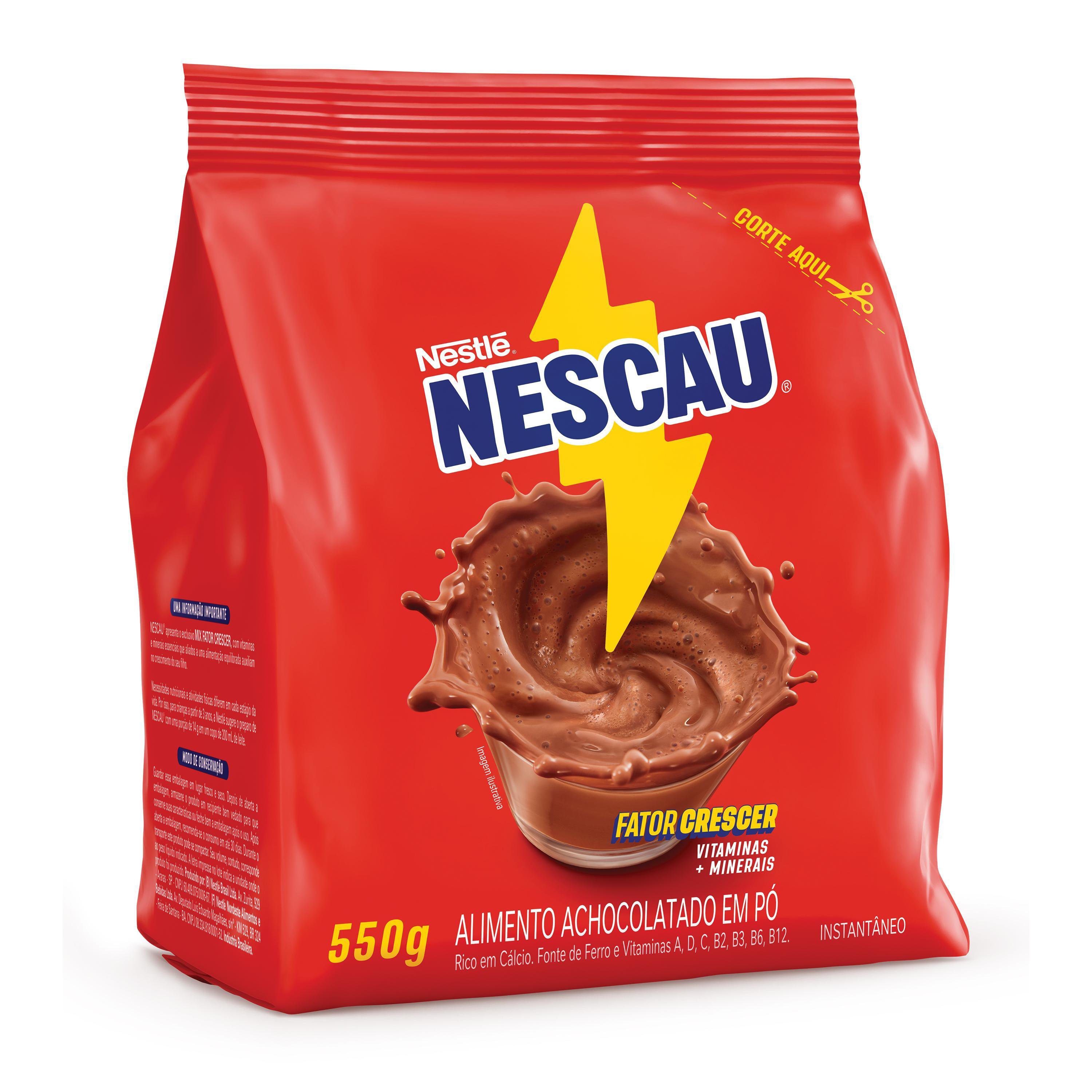 Achocolatado em Pó Nescau Pacote 550g | Bretas Supermercado
